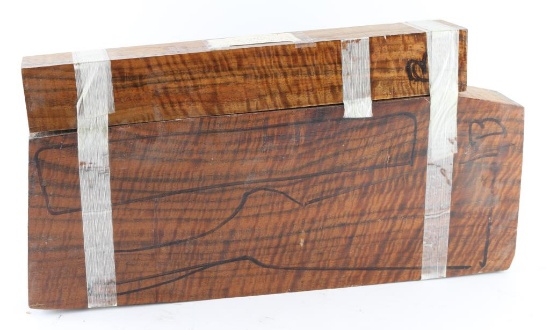 Two Piece Stock Walnut Blank