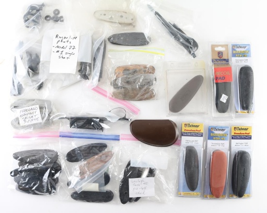 Large Lot of Buttplates and Other Parts