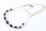Beautiful Sapphire & Diamond Necklace