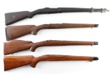 Lot of (4) Wood Rifle Stocks