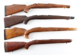 Lot of (4) Wood Rifle Stocks