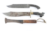 Lot of 3 Large Vintage Knives