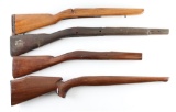 Lot of (4) Wood Rifle Stocks