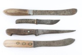 Lot of 4 Vintage Knives