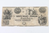 Republic of Texas $20Bill
