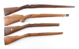 Lot of (4) Wood Rifle Stocks