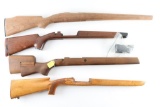 Lot of (4) Wood Rifle Stocks