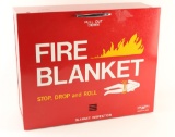 Lab Safety Supply Fire Blanket w/ Cabinet