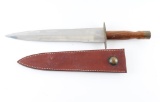 Large Bowie Knife With Scabbard