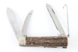 Vintage Stag Horn Utility Knife