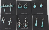 Lot of 6 Native American Earrings