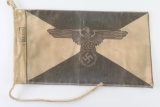German WWII Waffen SS Officers Car Pennant