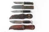 Collection of 3 Fixed Blade Knives
