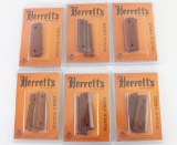6 Pairs of Herrett's Officer's Model Grips