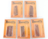 5 Pairs of Herrett's Officer's Model Grips