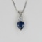 Stunning Royal Blue Sapphire and Diamond Pendant