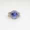 Gorgeous Natural Blue Sapphire and Diamond