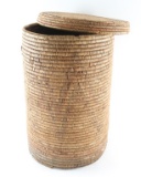 Havasupai Lidded Cylinder Basket