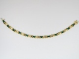 Vivid Columbian Emerald Bracelet