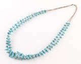 Navajo Two Strand Turquoise Necklace