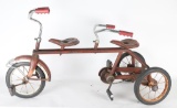 Antique Childs Tandem Tricycle