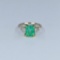 Exquisite Platinum Columbian Emerald