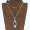 Navajo Onyx & Sterling Necklace