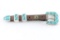 Zuni Turquoise Buckle And Keeper