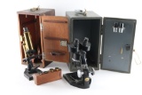 Lot of 2 Vintage Microscopes