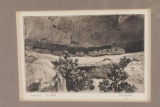 Hand Pulled Vintage Etching