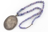 Peace Medal on Trade Bead Necklace
