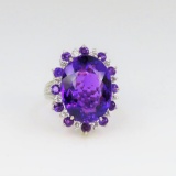 Magnificent Fine Quality Amethyst and Diamond