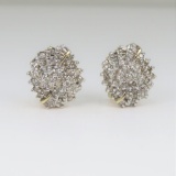 Vintage Ballerina Style Diamond Earrings set