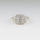 Dazzling Art Deco Style Diamond Ring