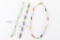 Compelling Lot Of Three Bracelets And Necklace