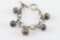 BOHO Style Sterling Silver Charm Bracelet
