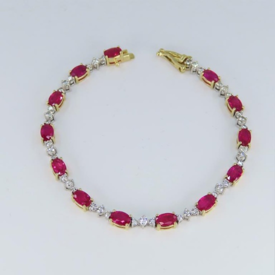 Exceptional Fine Quality Burmese Ruby and Diamond