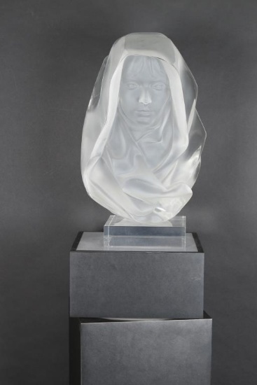Lucite Statue by Frederick Hart