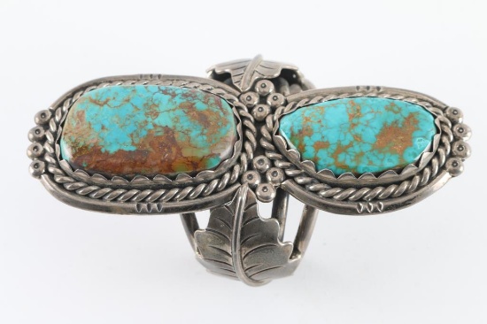 Stunning Old Pawn Turquoise Cuff