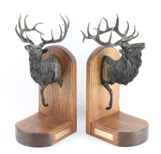 Pair of Bronze Bookends