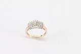 Diamond Cluster Ring Set