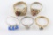 Lot of 5 Sterling Rings