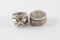 Lot of 2 Sterling & Gold Ring