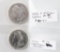Lot of 2 Morgan Silver Dollars