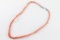 Navajo Single Strand Coral Necklace