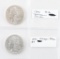 Lot of 2 Morgan Silver Dollars