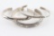 Lot of 3 Sterling Navajo Cuffs