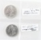 Lot of 2 Morgan Silver Dollars