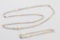 Gucci Tri Color Necklace and Bracelet Set