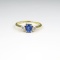 Vintage Blue Sapphire and Diamond Ring
